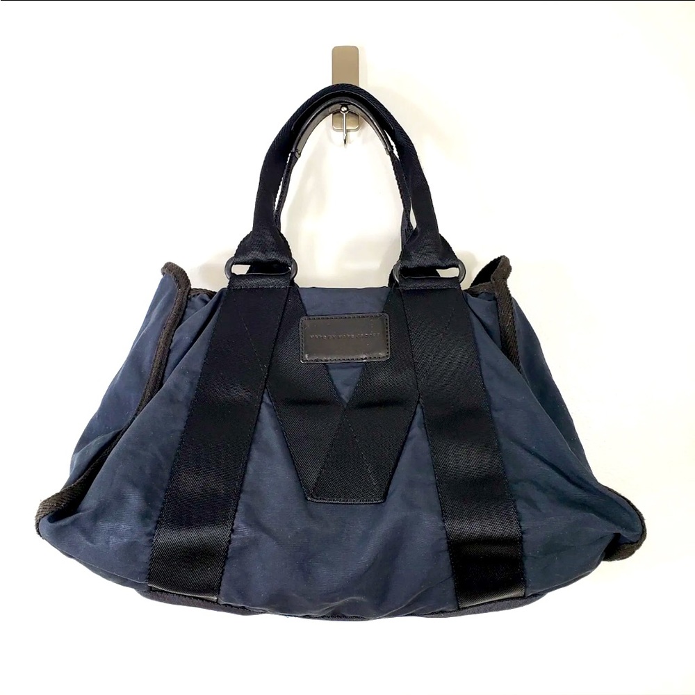 MARC JACOBS 🗽FINAL!Logo MJ tote carry along bag RARE!VGUC easygoin fun! CHIC AF